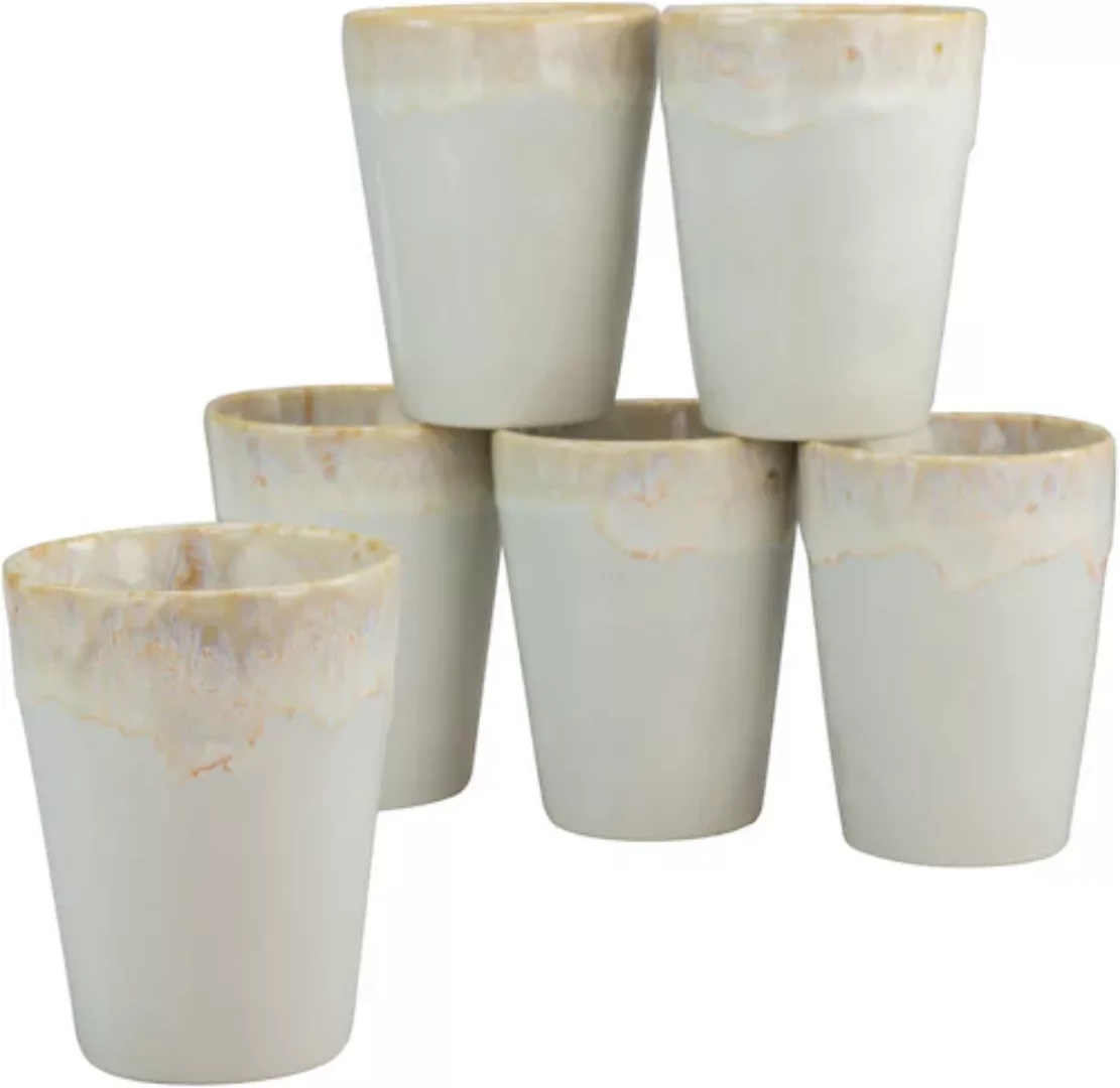 CreaTable Becher »Kaffeebecher Gespresso«, (Set, 6 tlg.), 36 cl, Tassen Set günstig online kaufen