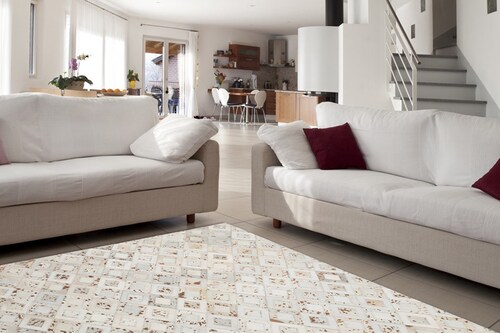 calo-deluxe Fellteppich »Scarllet 110«, rechteckig, 8 mm Höhe, echtes Rinde günstig online kaufen