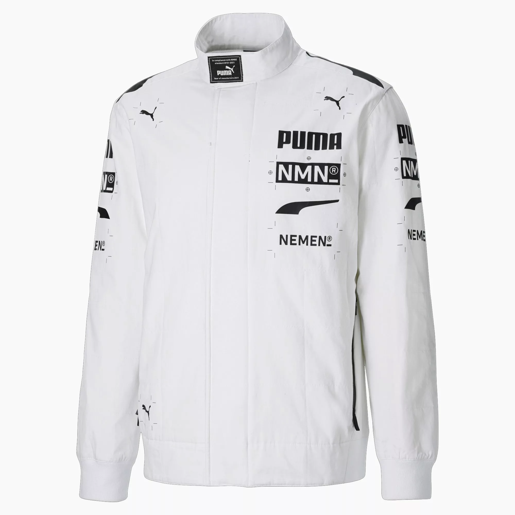 PUMA x NEMEN Racing Herren Trainingsjacke | Mit Aucun | Weiß | Größe: L günstig online kaufen