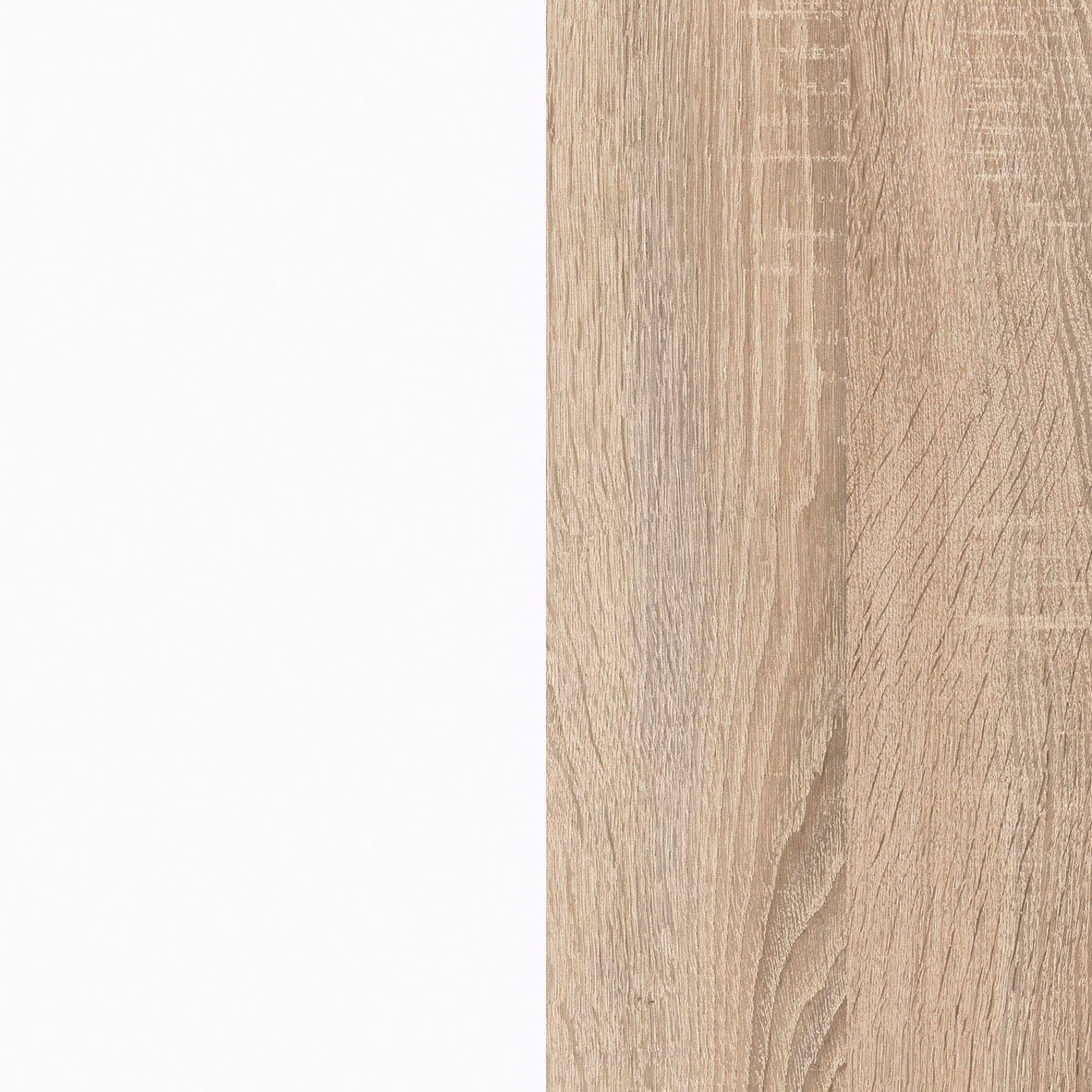 Flex-Well Exclusiv Eck-Unterschrank Valero 110 cm x 60 cm Hochglanz Weiß günstig online kaufen