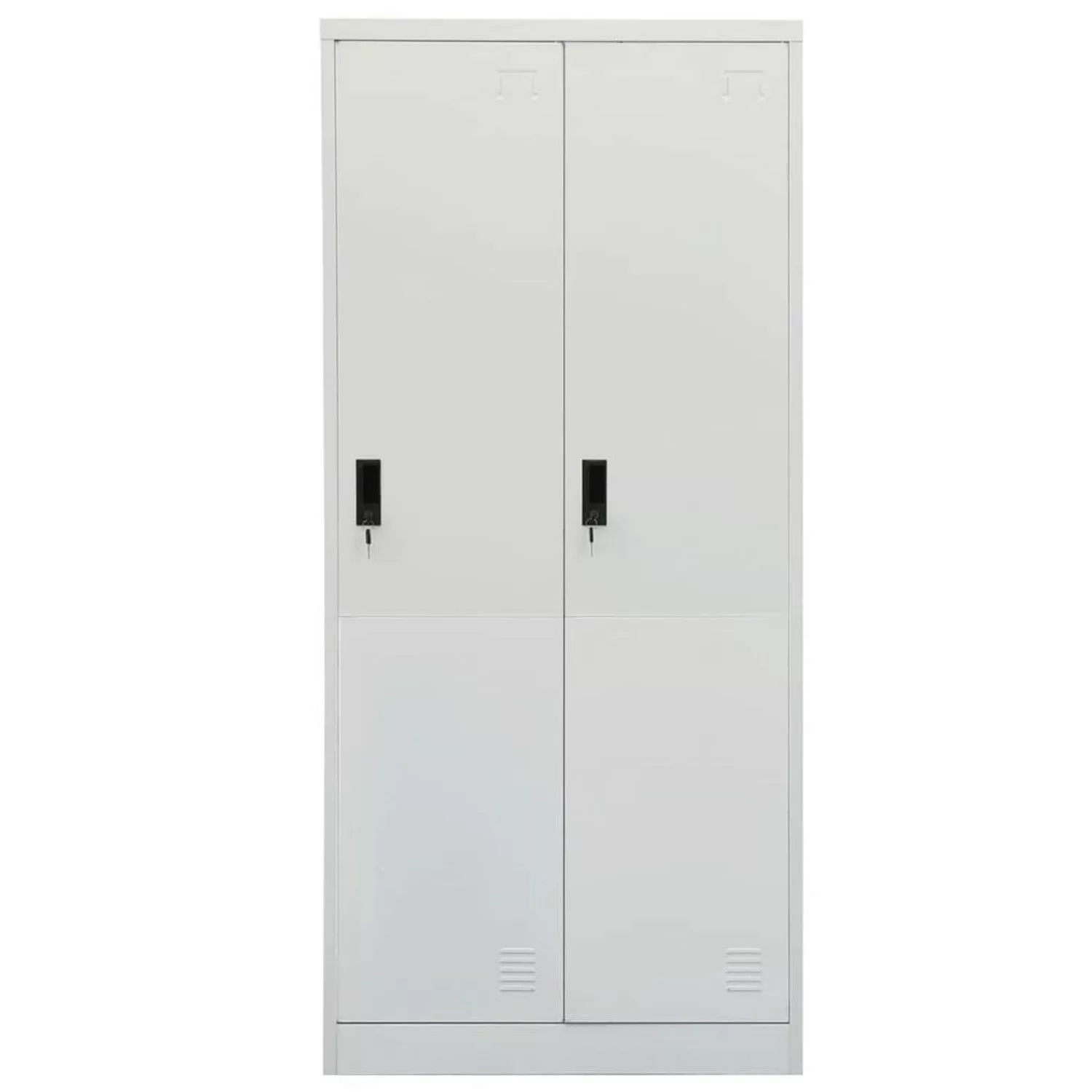 Kleiderschrank Hellgrau 80x50x180 Cm Stahl günstig online kaufen