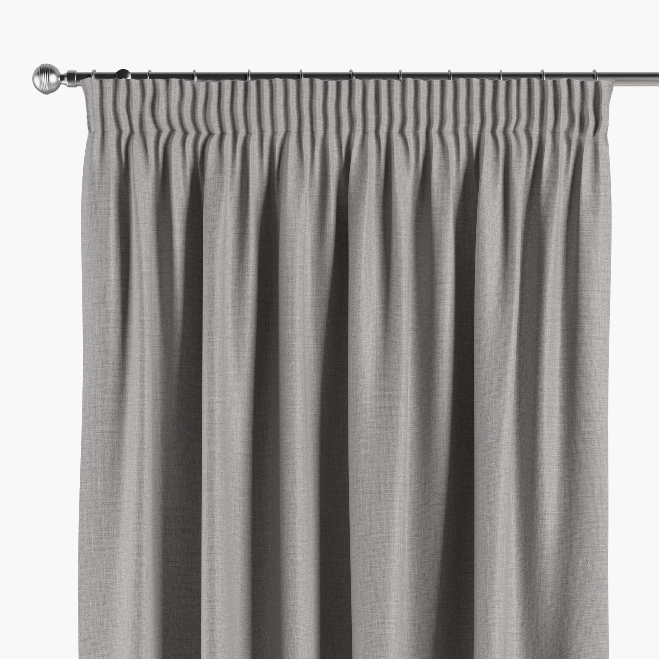 Vorhang mit Kräuselband, hellgrau, Blackout (verdunkelnd) (269-64) günstig online kaufen