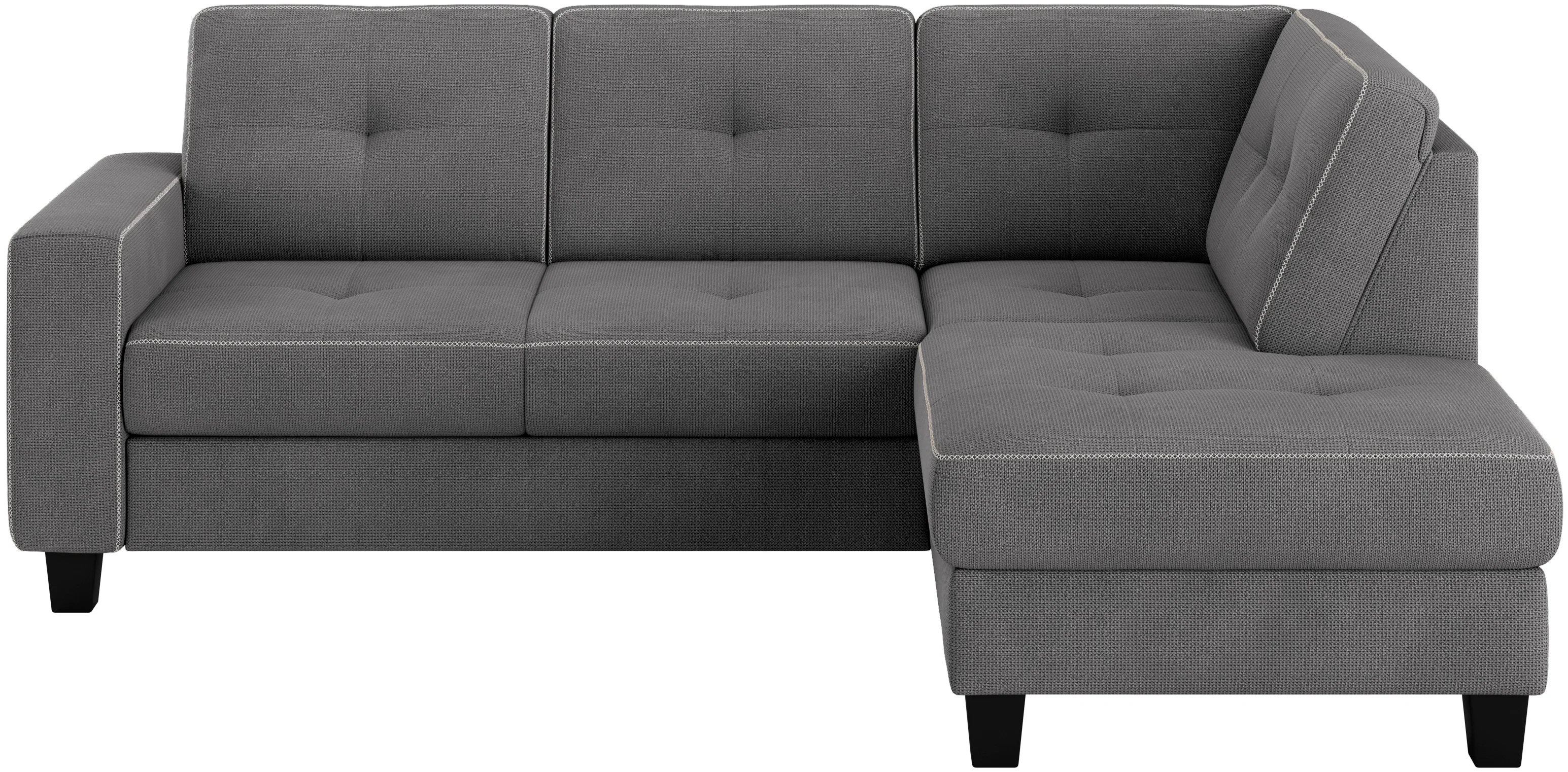 Places of Style Ecksofa »Varese«, Kreuznaht in beige günstig online kaufen