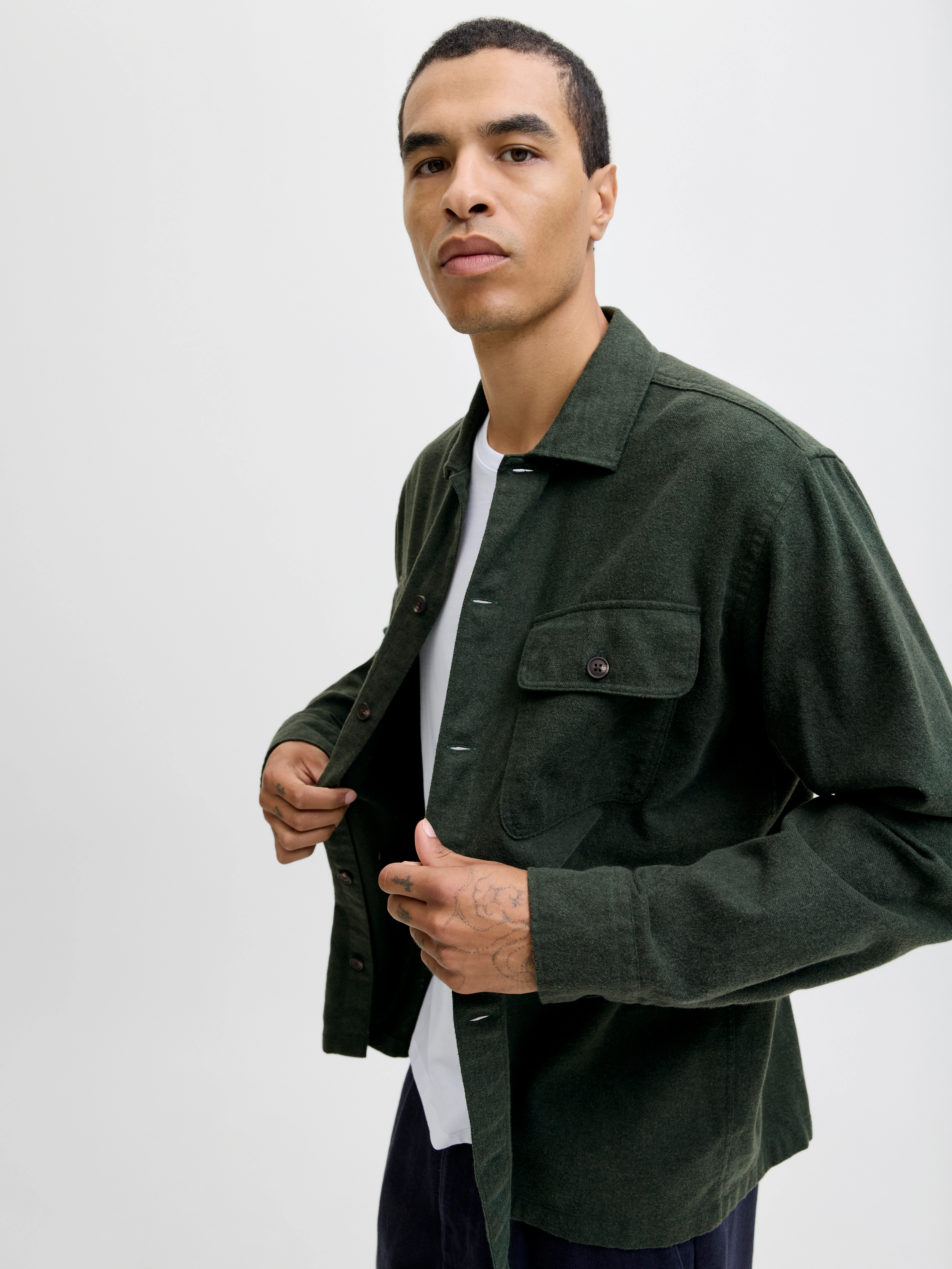 Jack & Jones Langarmhemd "JJECHARGE OVERSHIRT LS NOOS" günstig online kaufen