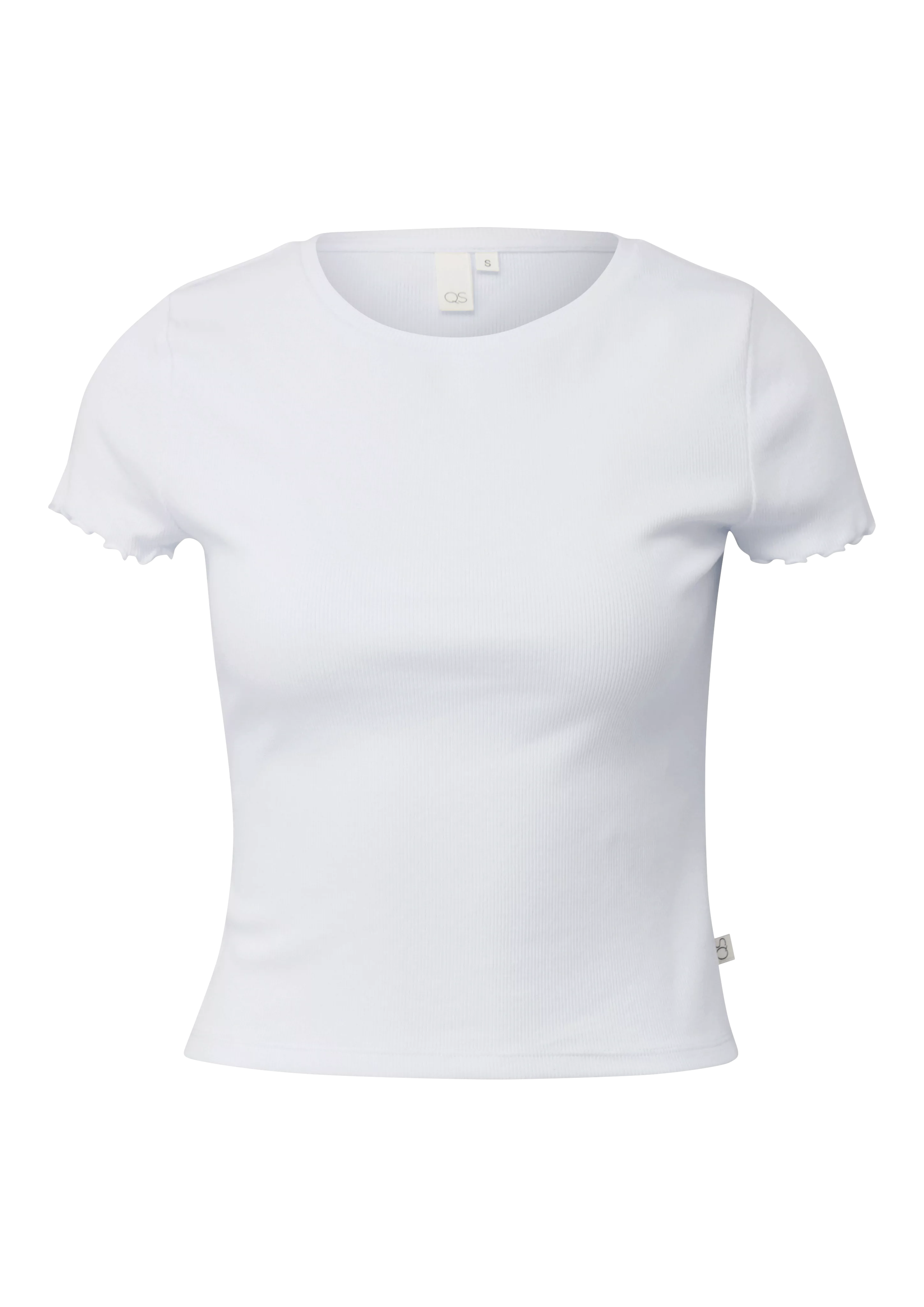 QS T-Shirt mit Rollsaum günstig online kaufen