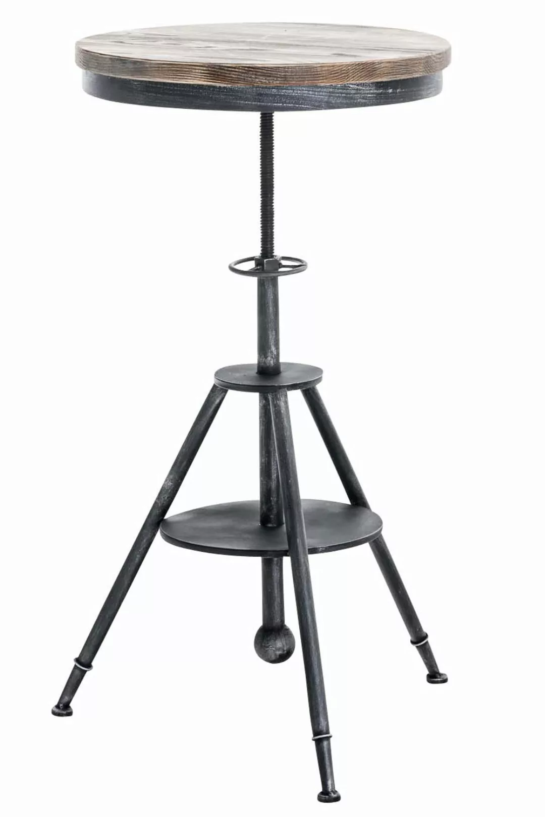 Bartisch Moko Ø 50 cm-antik_silber günstig online kaufen