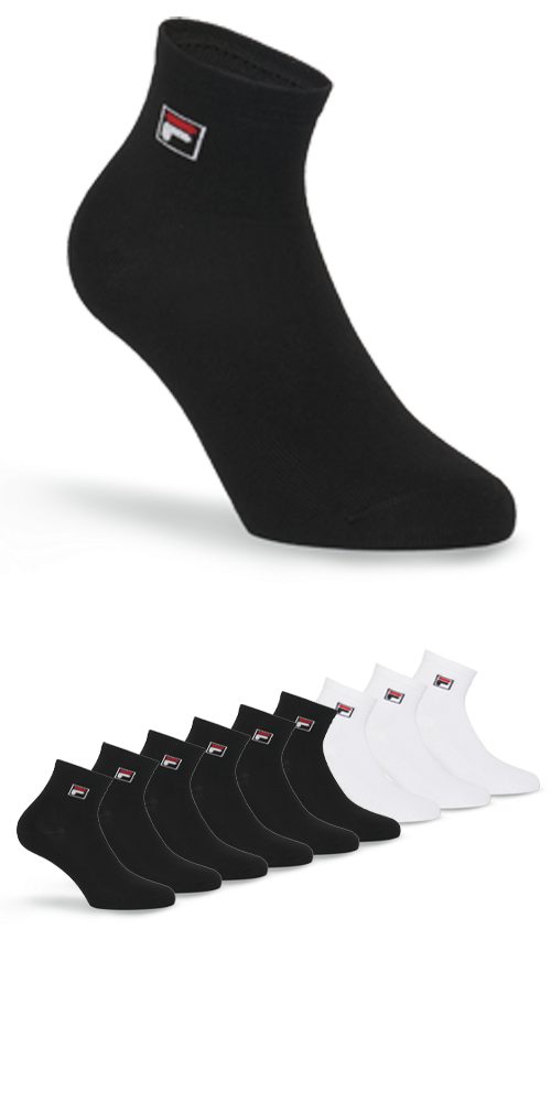 Fila Kurzsocken "UNISEX QUARTER PLAIN SOCKS", (9 Paar), mit klassischem Log günstig online kaufen