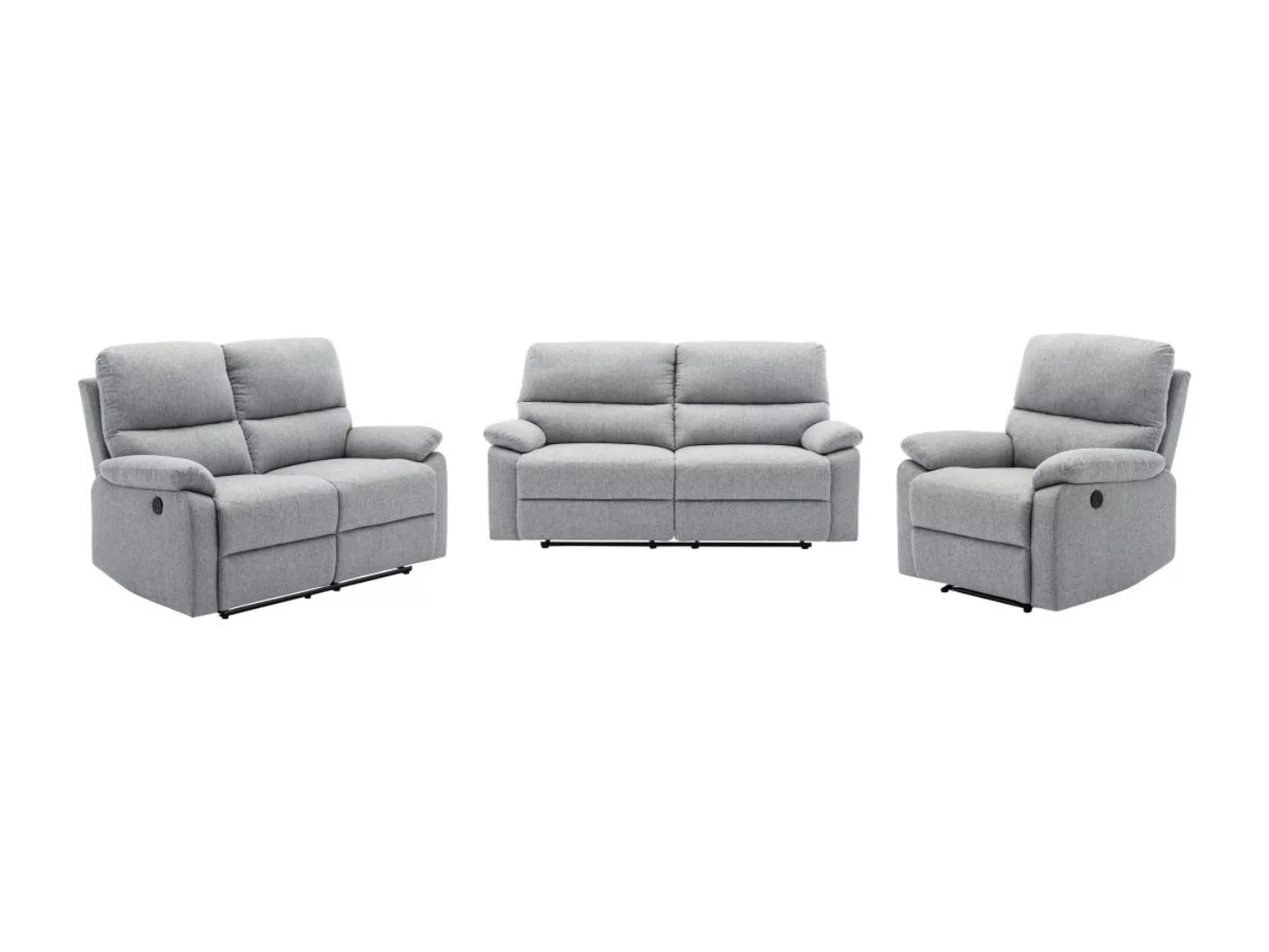 Relaxsofa elektrisch 3-Sitzer, 2-Sitzer & Relaxsessel elektrisch - Stoff - günstig online kaufen