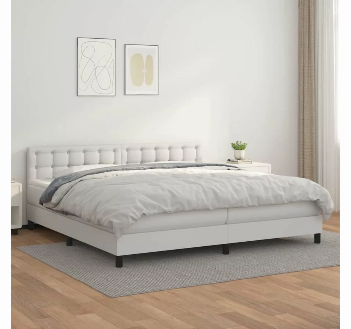 vidaXL Boxspringbett Bett Boxspringbett mit Matratze Kunstleder (200 x 200 günstig online kaufen