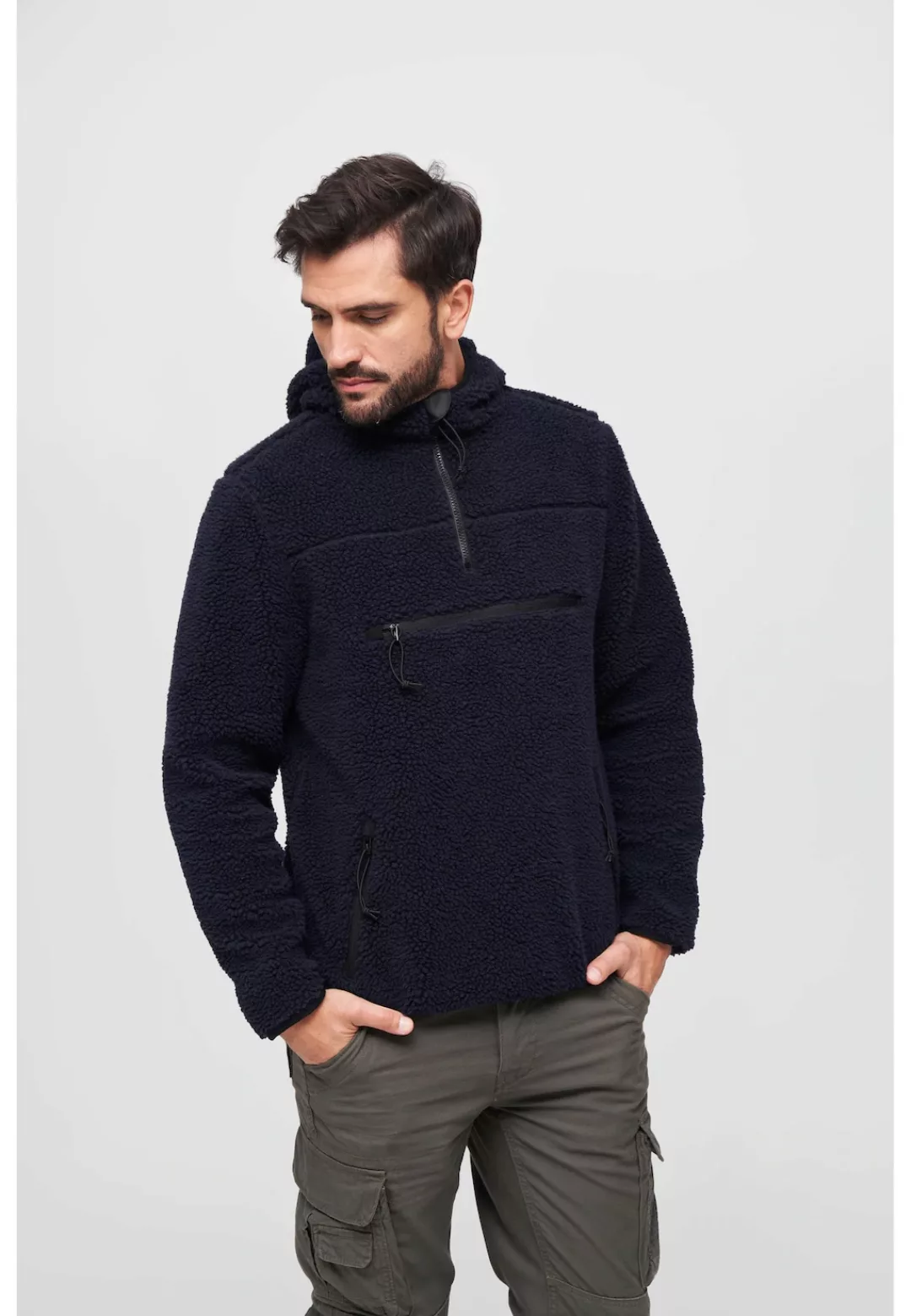 Brandit Anorak "Brandit Herren Teddyfleece Worker Pullover", (1 St.), mit K günstig online kaufen