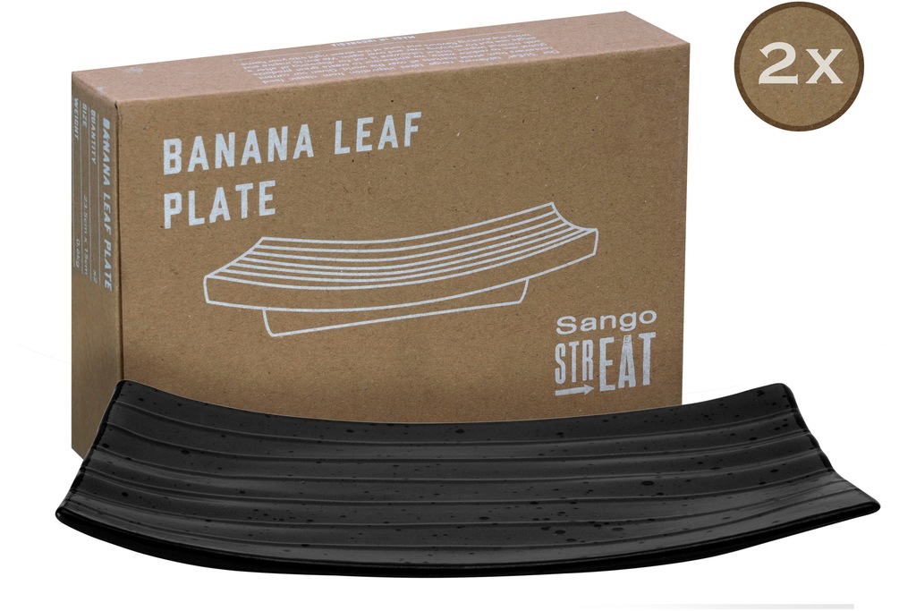 CreaTable Servierset Streat Banana Leaf schwarz Steingut günstig online kaufen