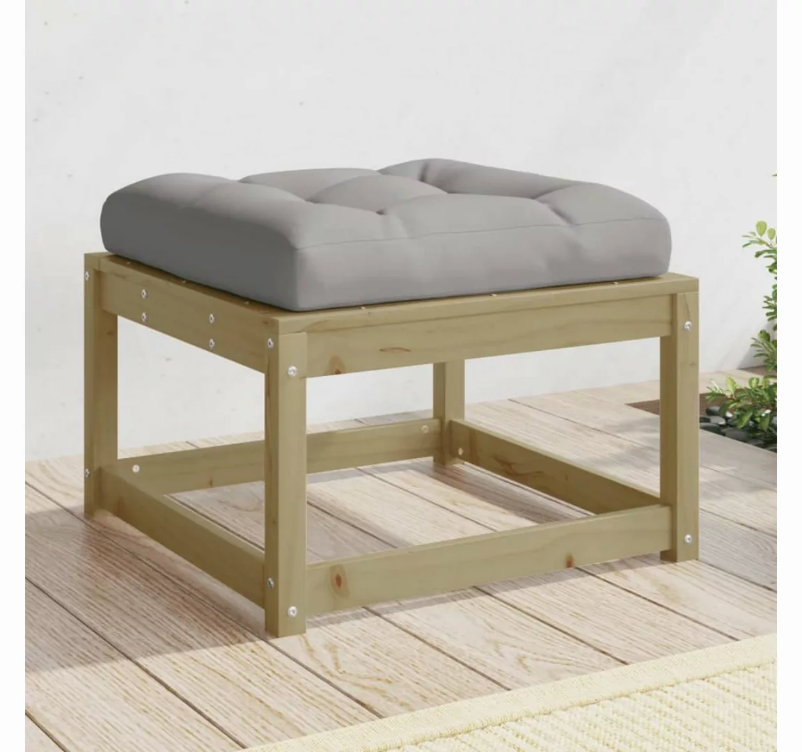 vidaXL Loungesofa Gartenhocker mit Kissen Kiefernholz Imprägniert günstig online kaufen