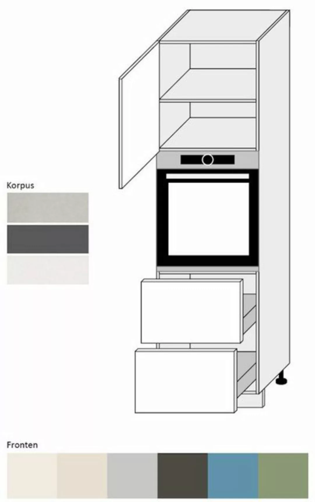 Feldmann-Wohnen Unterschrank Amaro (Amaro, 1-St) 84cm Front-, Korpusfarbe u günstig online kaufen