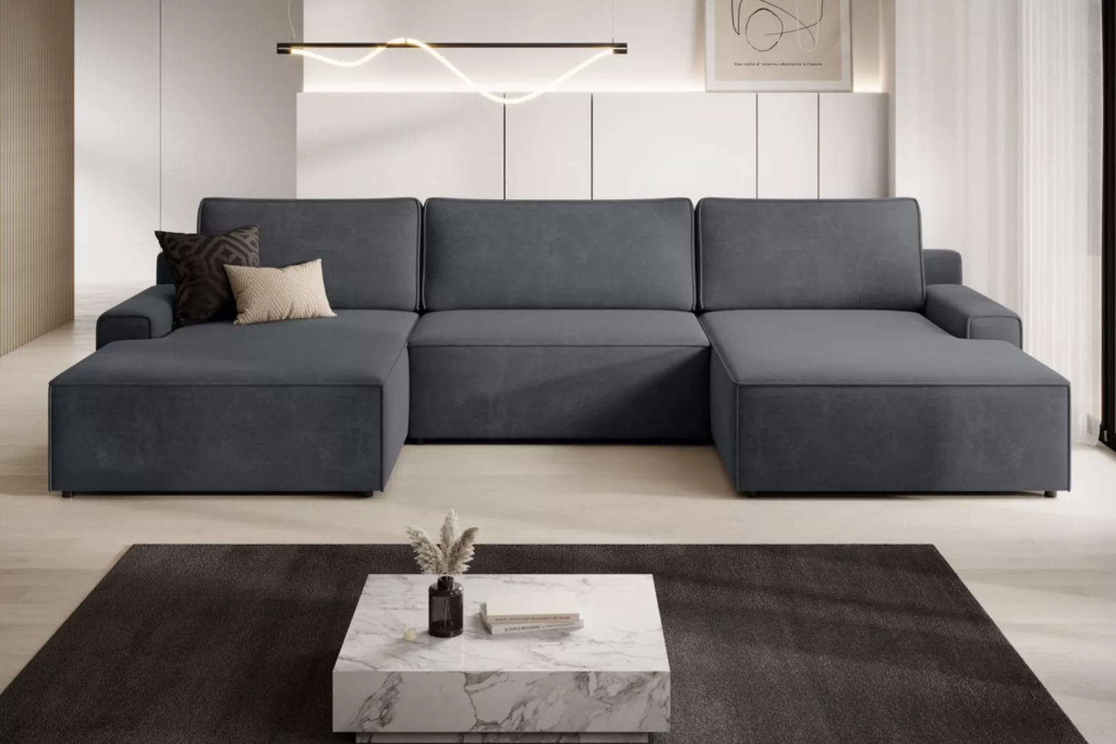 TRENDMANUFAKTUR Wohnlandschaft "Challenge, Schlafsofa mit Bettkasten, Couch günstig online kaufen