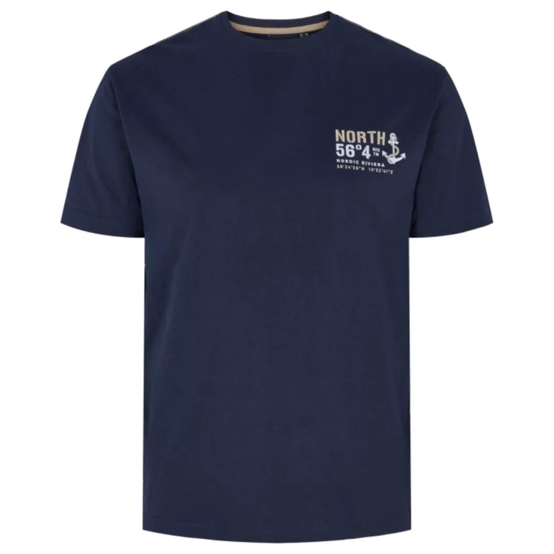 north 56 4 Print-Shirt Schwarzes North 56°4 T-Shirt in Übergrößen bis 10XL günstig online kaufen