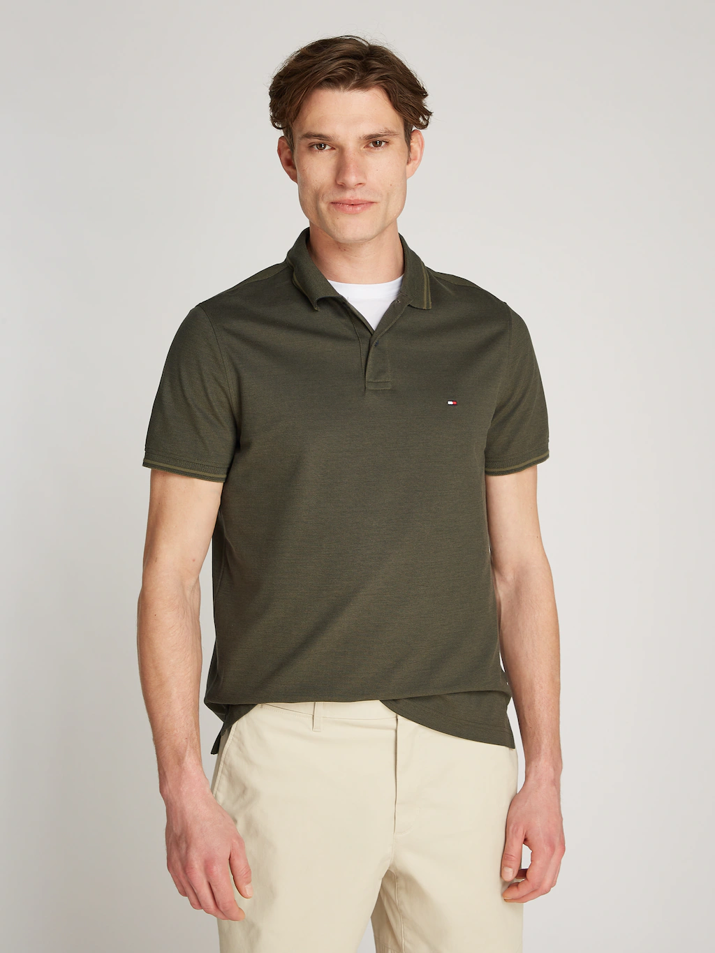 Tommy Hilfiger Poloshirt "OXFORD TWO TONE REG POLO" günstig online kaufen