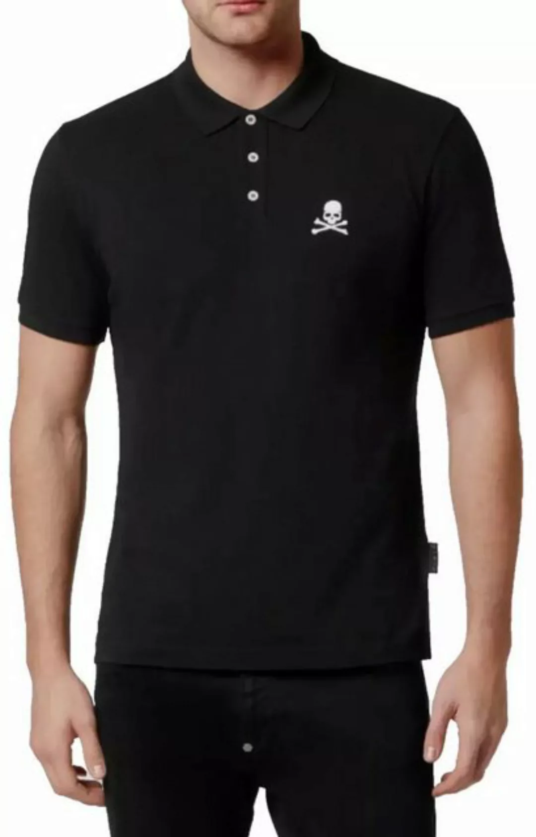 PHILIPP PLEIN Poloshirt Polo Shirt Polohemd SS Skull Logo Hemd Polohemd T-s günstig online kaufen