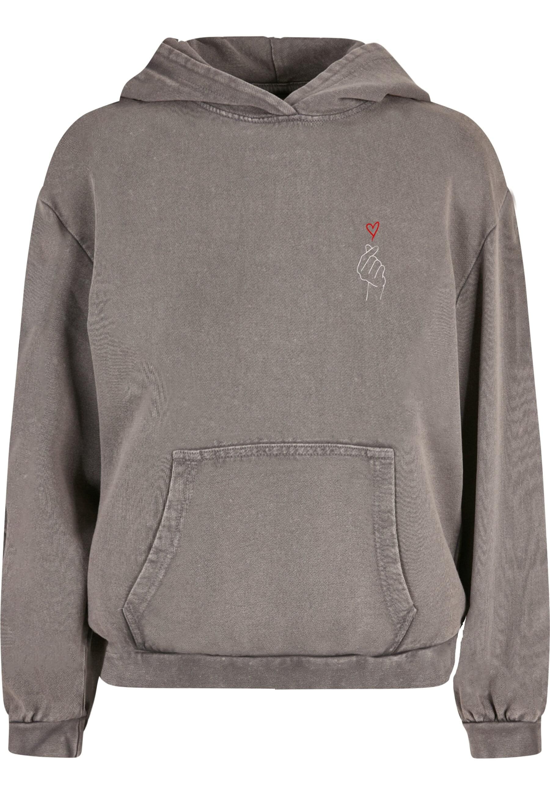 Merchcode Kapuzenpullover "Merchcode Ladies K Heart Acid Washed Oversized H günstig online kaufen