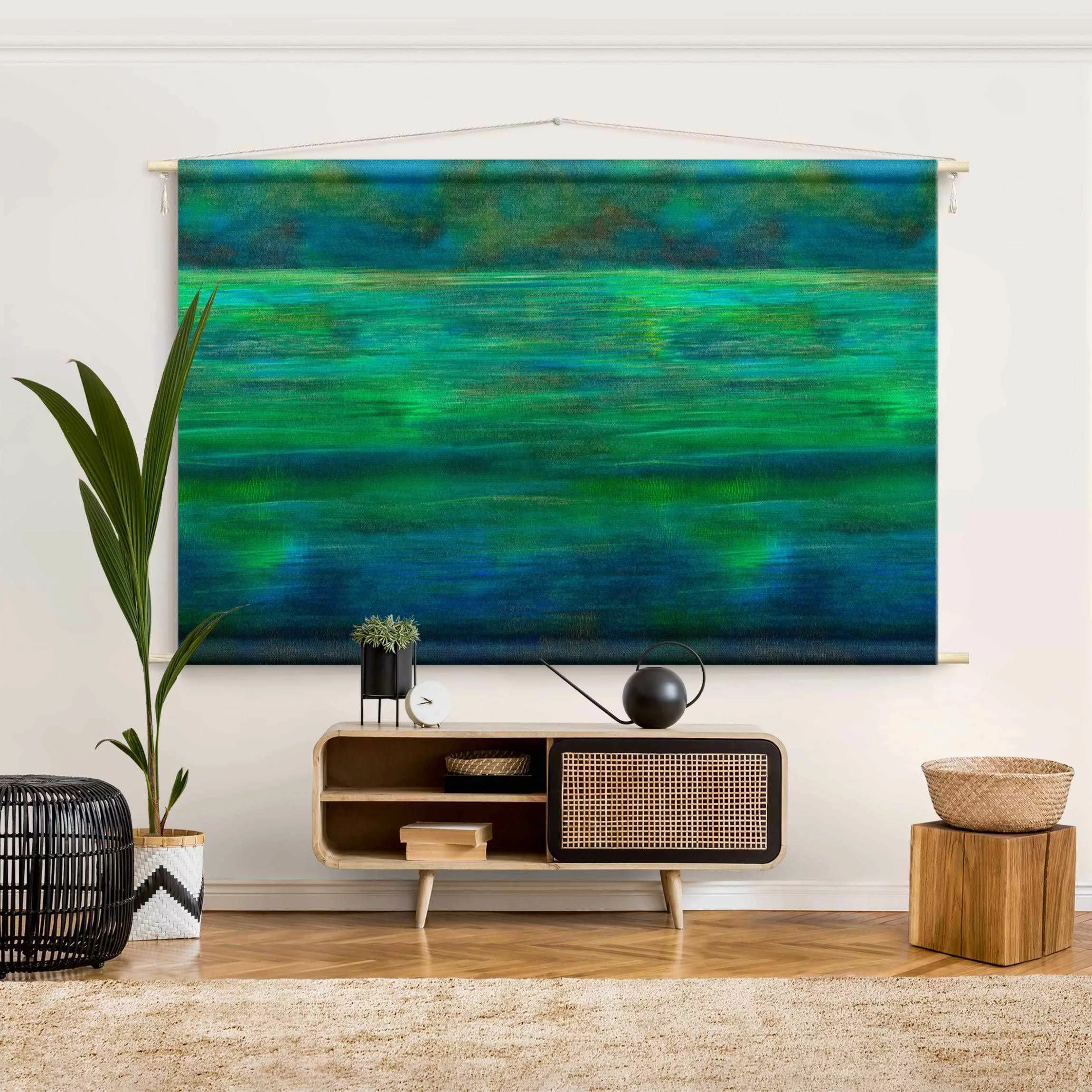 Wandteppich Wasserspiegel in satten Farben günstig online kaufen