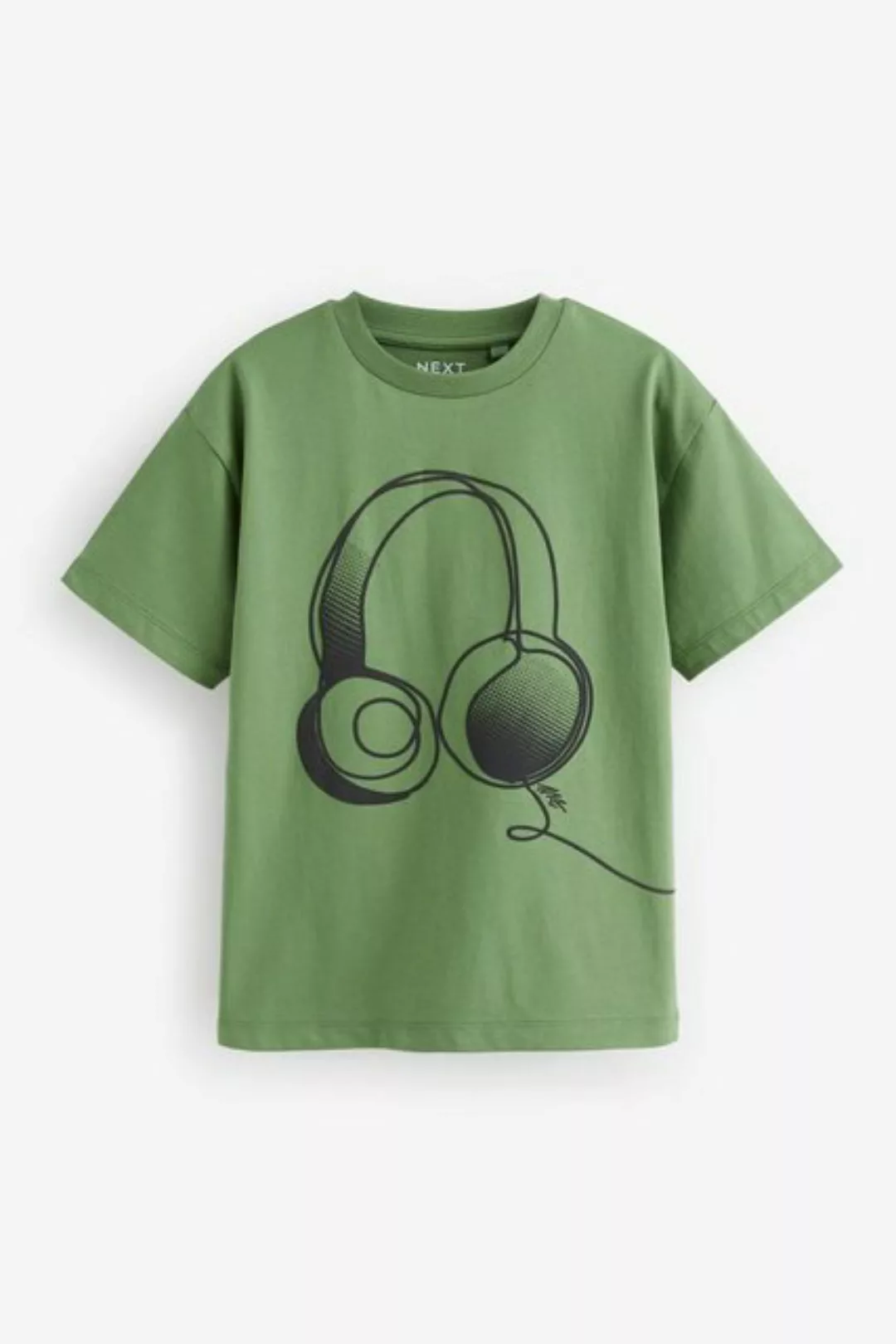 Next T-Shirt Relaxed Fit Kurzarm-T-Shirt mit Grafikprint (1-tlg) günstig online kaufen
