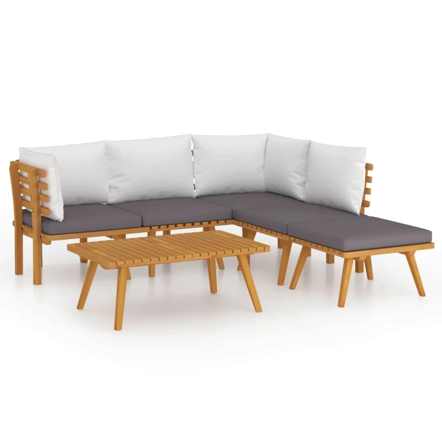 vidaXL 6-tlg Garten-Lounge-Set mit Kissen Massivholz Akazie Modell 17 günstig online kaufen