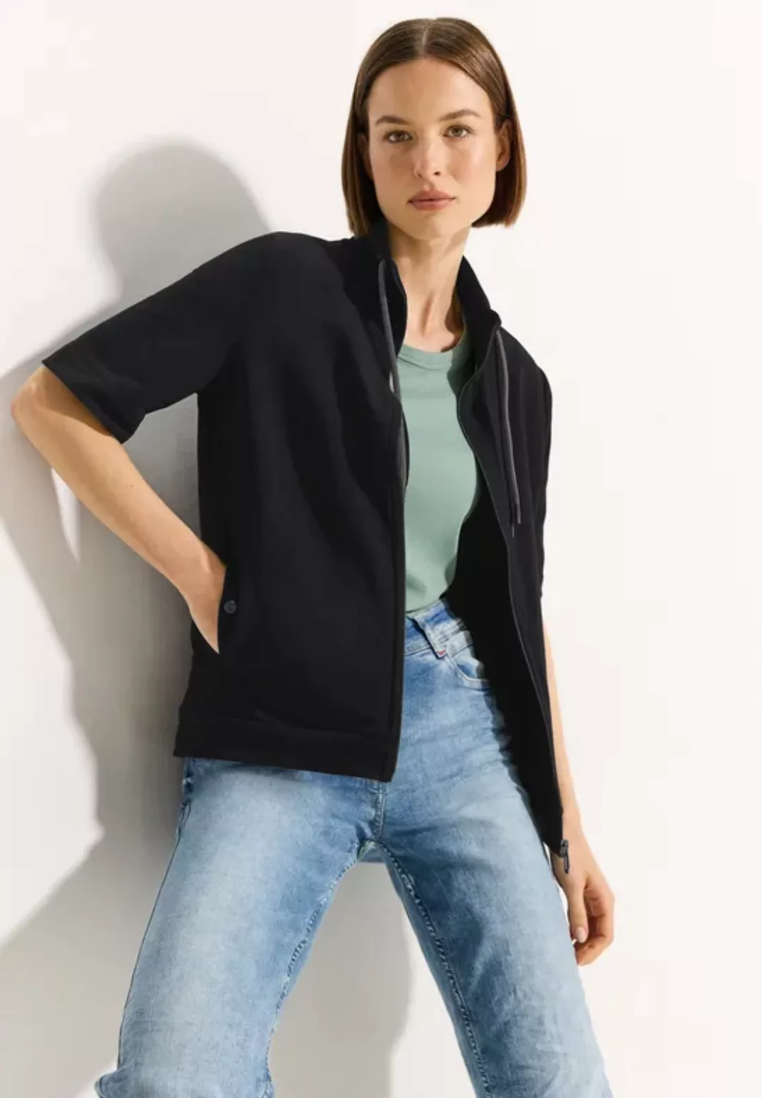 T-Shirt Jacke mit Kurzarm günstig online kaufen