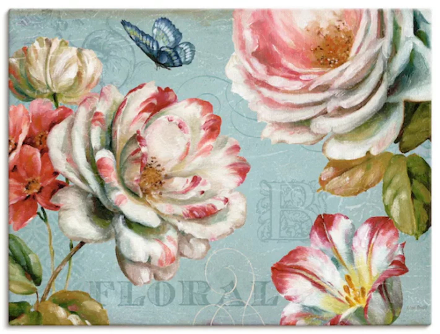 Artland Leinwandbild "Frühlingsromanze III", Blumen, (1 St.), auf Keilrahme günstig online kaufen