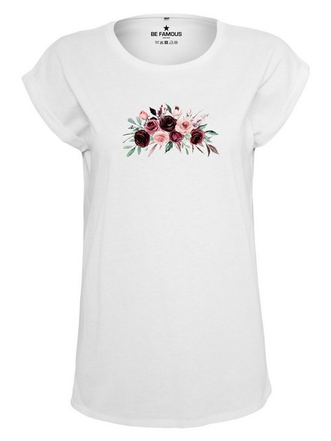 Be Famous Print-Shirt Rolled flower (1-tlg) günstig online kaufen