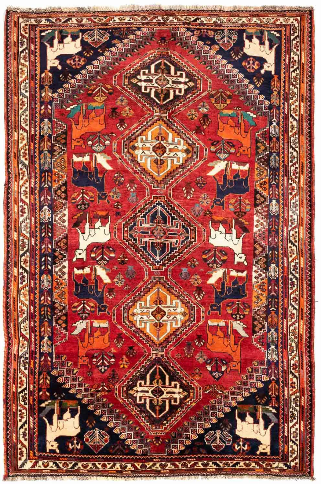 morgenland Wollteppich »Shiraz Medaillon 244 x 183 cm«, rechteckig günstig online kaufen