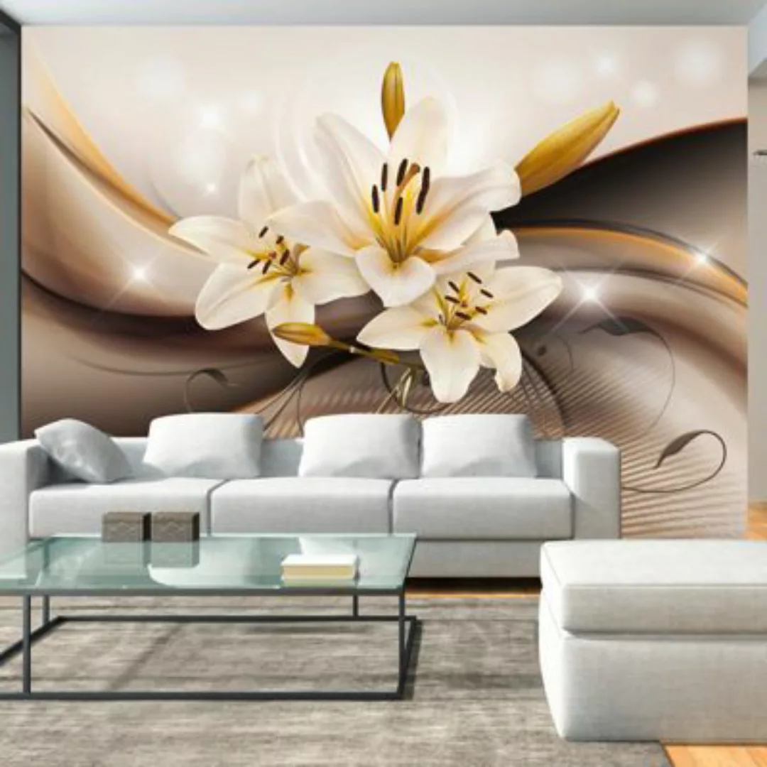 artgeist Fototapete Golden Lily mehrfarbig Gr. 250 x 175 günstig online kaufen