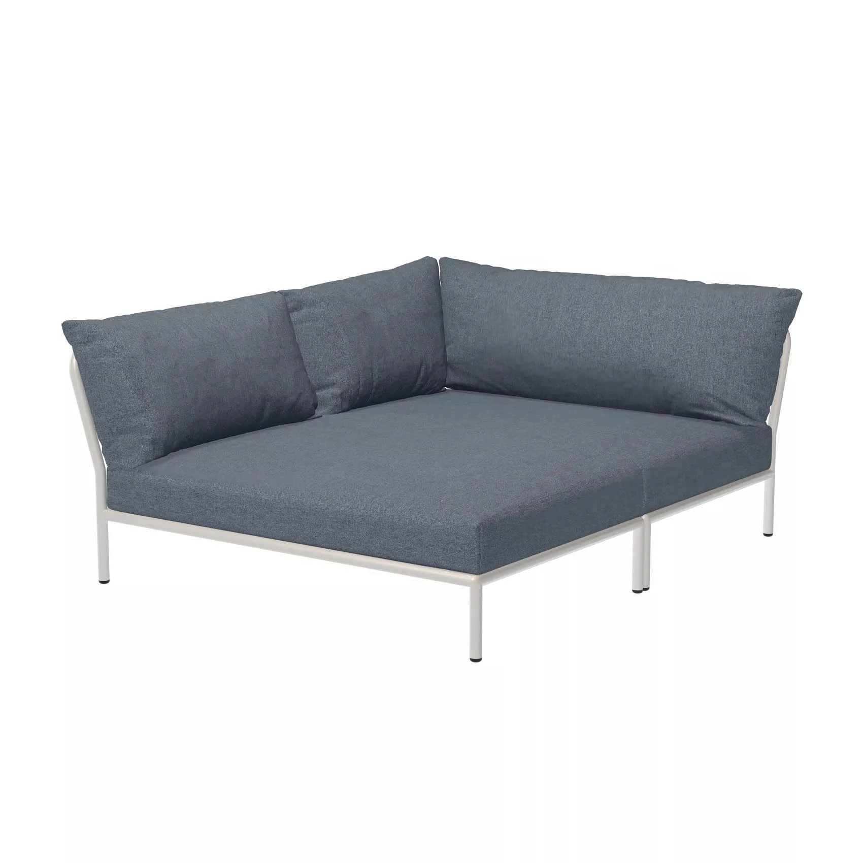 LEVEL2 Outdoor Eck-Sofa Lounge-Modul 5 Sky Weiß Links günstig online kaufen