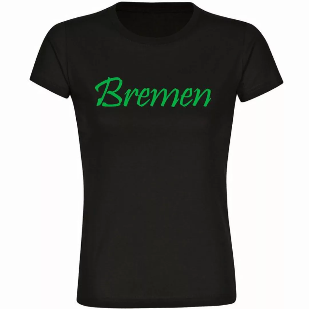 multifanshop T-Shirt Damen Bremen - Schriftzug - Frauen günstig online kaufen