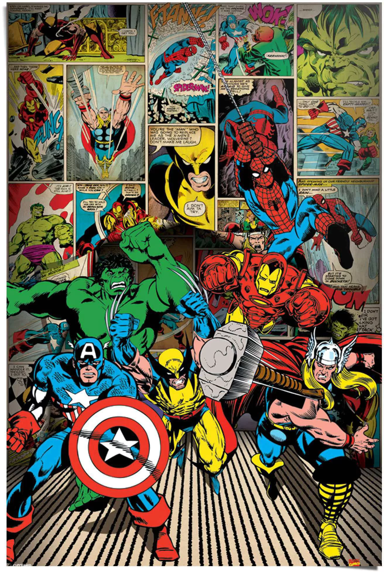 Reinders Poster "Marvel Helden", (1 St.) günstig online kaufen