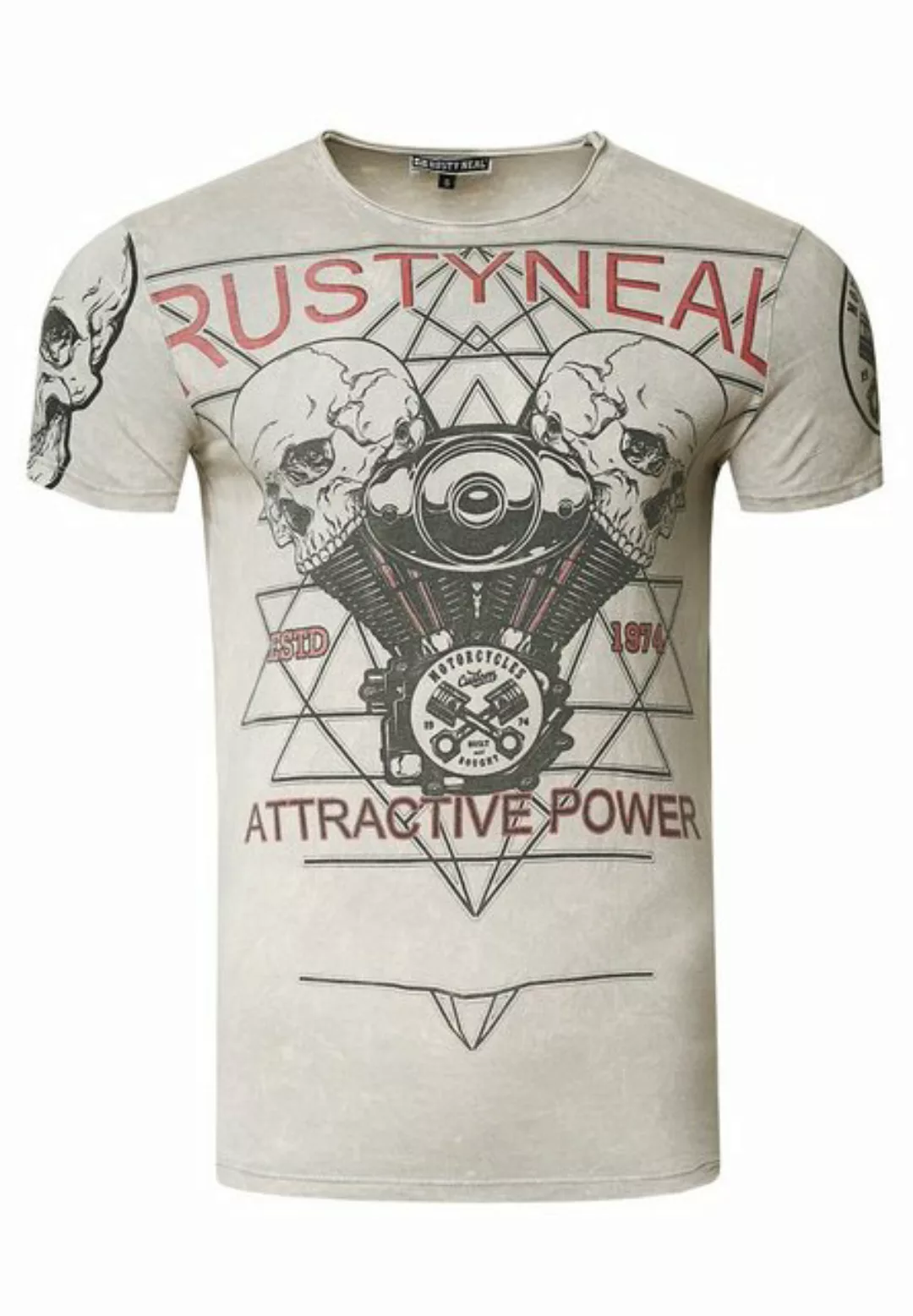 Rusty Neal T-Shirt, mit V-Neck günstig online kaufen