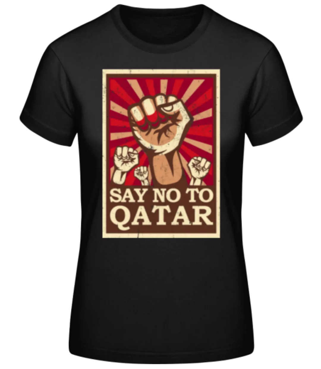 Say No To Qatar · Frauen Basic T-Shirt günstig online kaufen