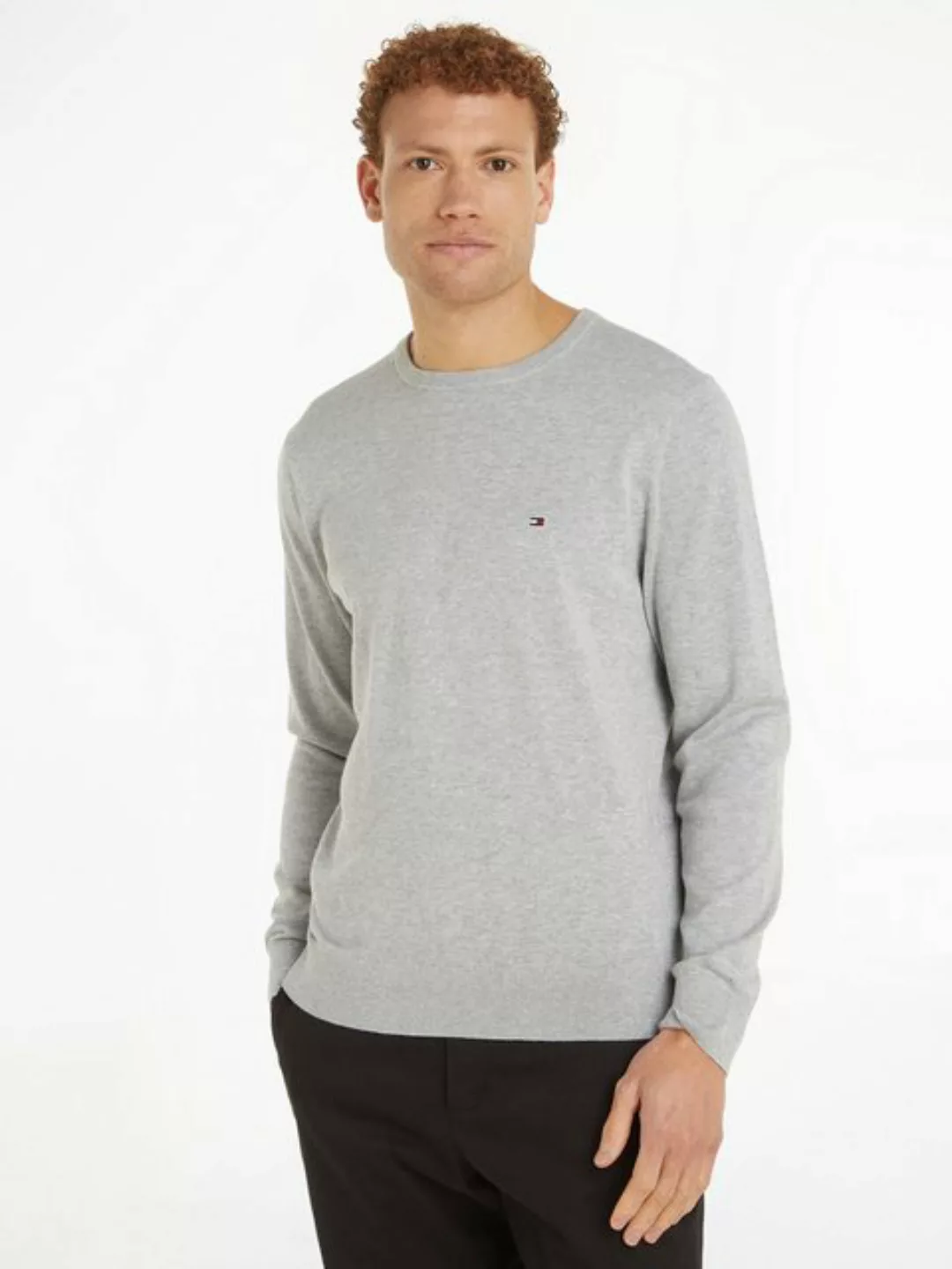 Tommy Hilfiger Rundhalspullover ESSENTIAL COTTON CREW NECK günstig online kaufen