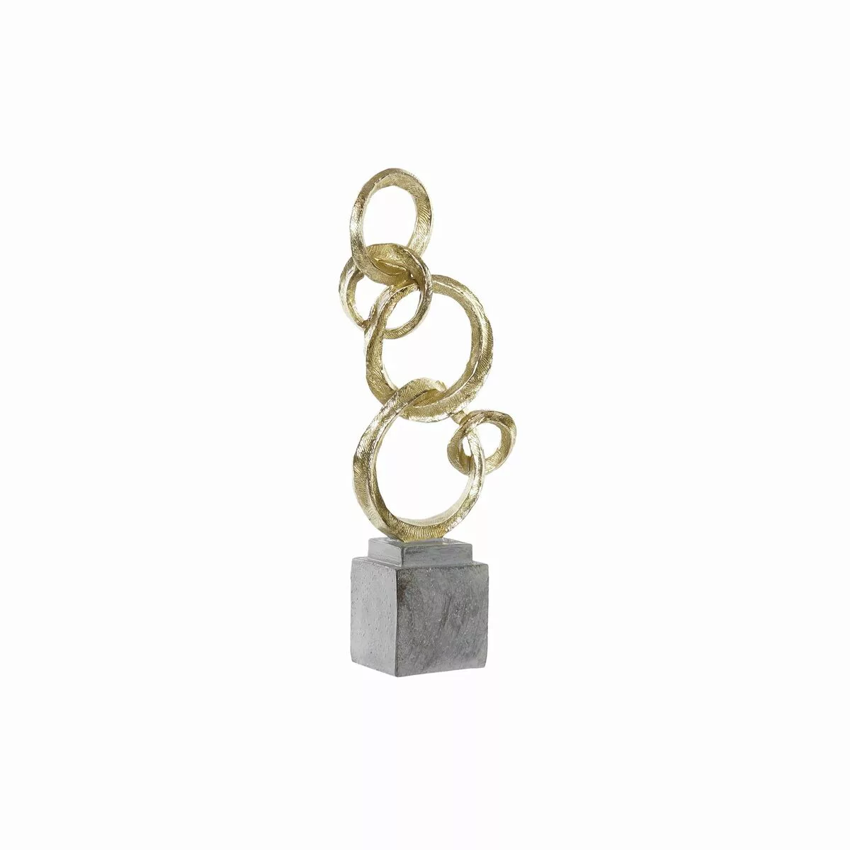 Deko-figur Dkd Home Decor Grau Golden Metall Moderne (16 X 8 X 40 Cm) günstig online kaufen