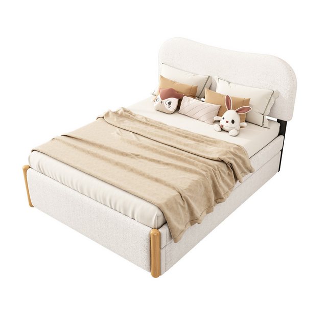 HAUSS SPLOE Kinderbett 140x200cm mit ausziehbares Rollbett, minimalistische günstig online kaufen