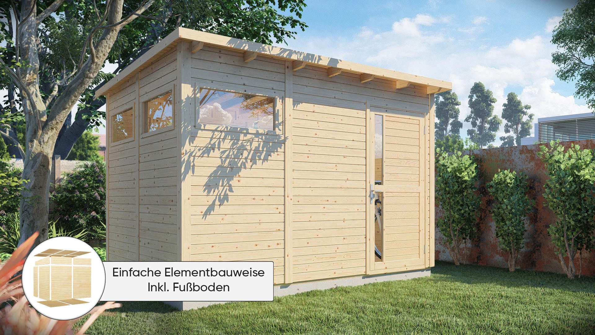 KONIFERA Gartenhaus "Pentus 3" günstig online kaufen