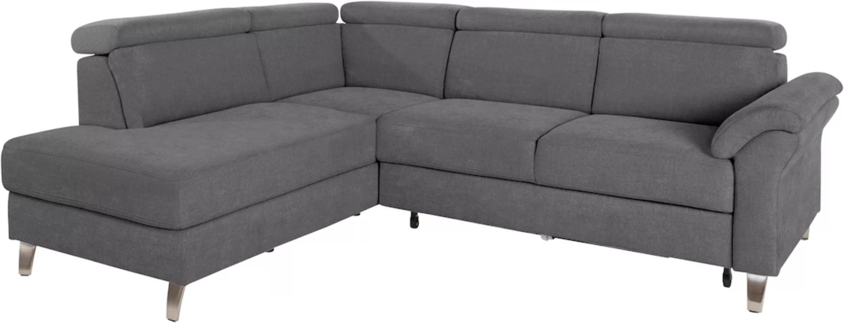 sit&more Ecksofa, inklusive Kopfteilverstellung, wahlweise mit Bettfunktion günstig online kaufen