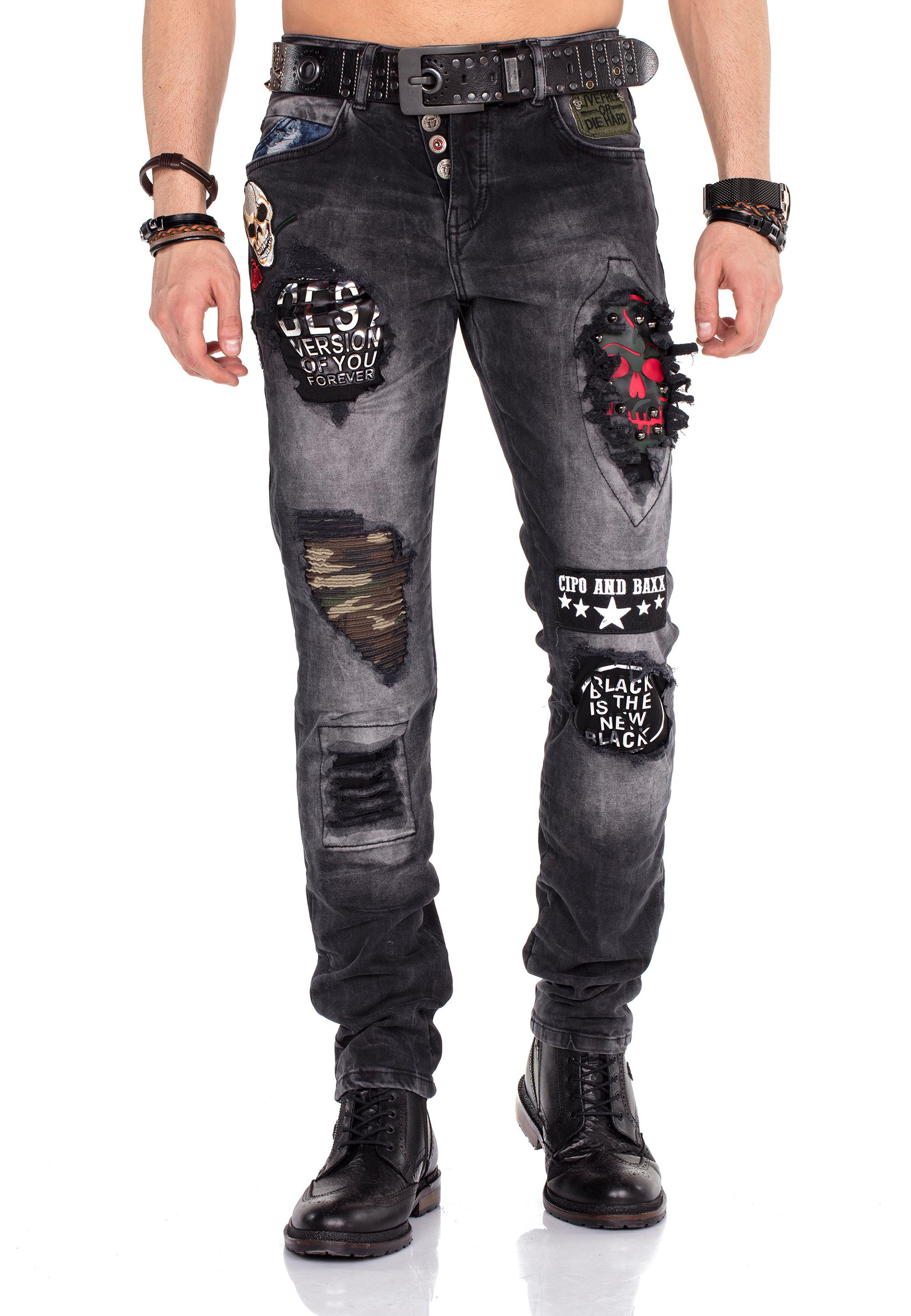 Cipo & Baxx Straight-Jeans, im Straight Fit-Schnitt günstig online kaufen