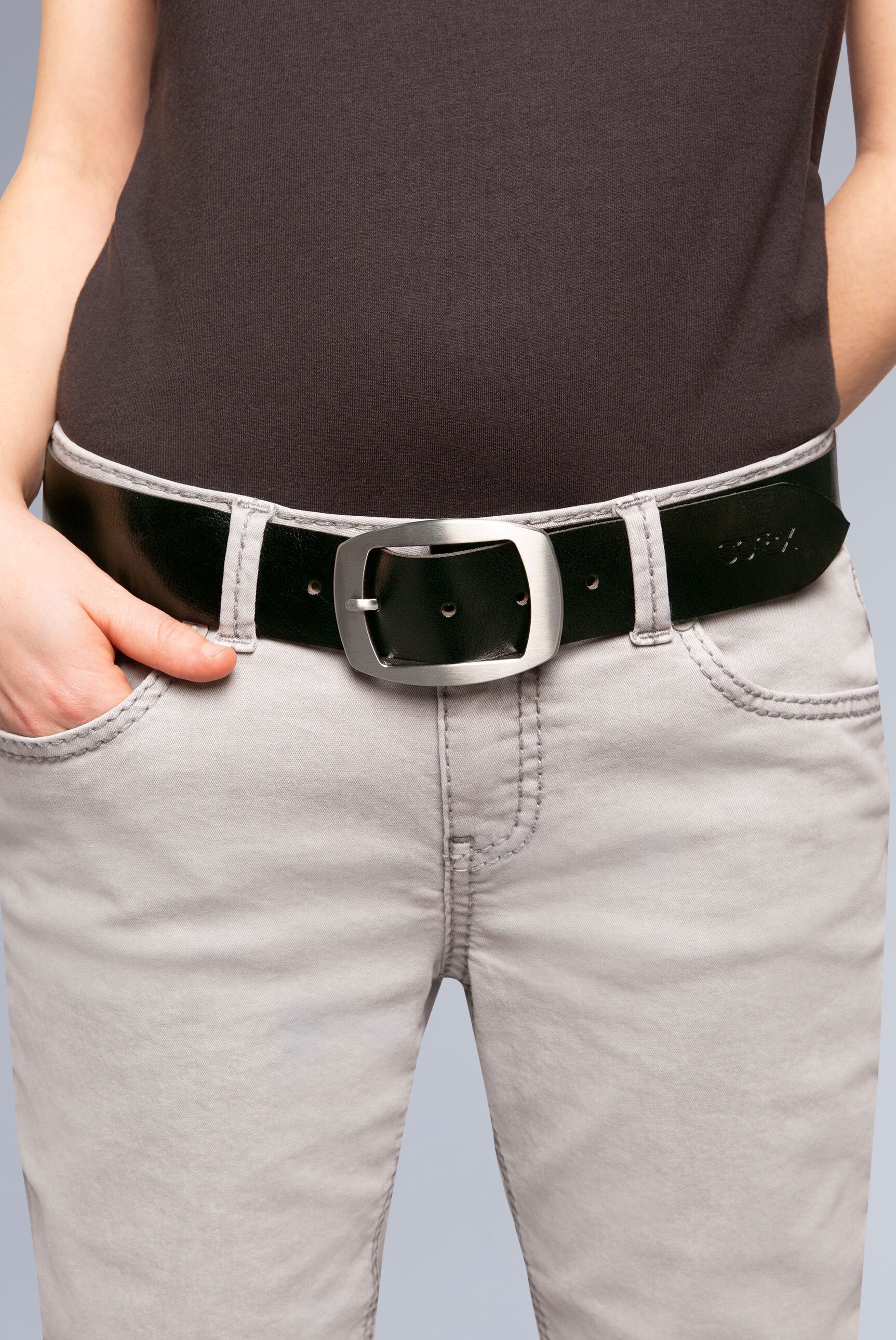 SOCCX Ledergürtel, mit allergikerfreundlichem Verschluss günstig online kaufen