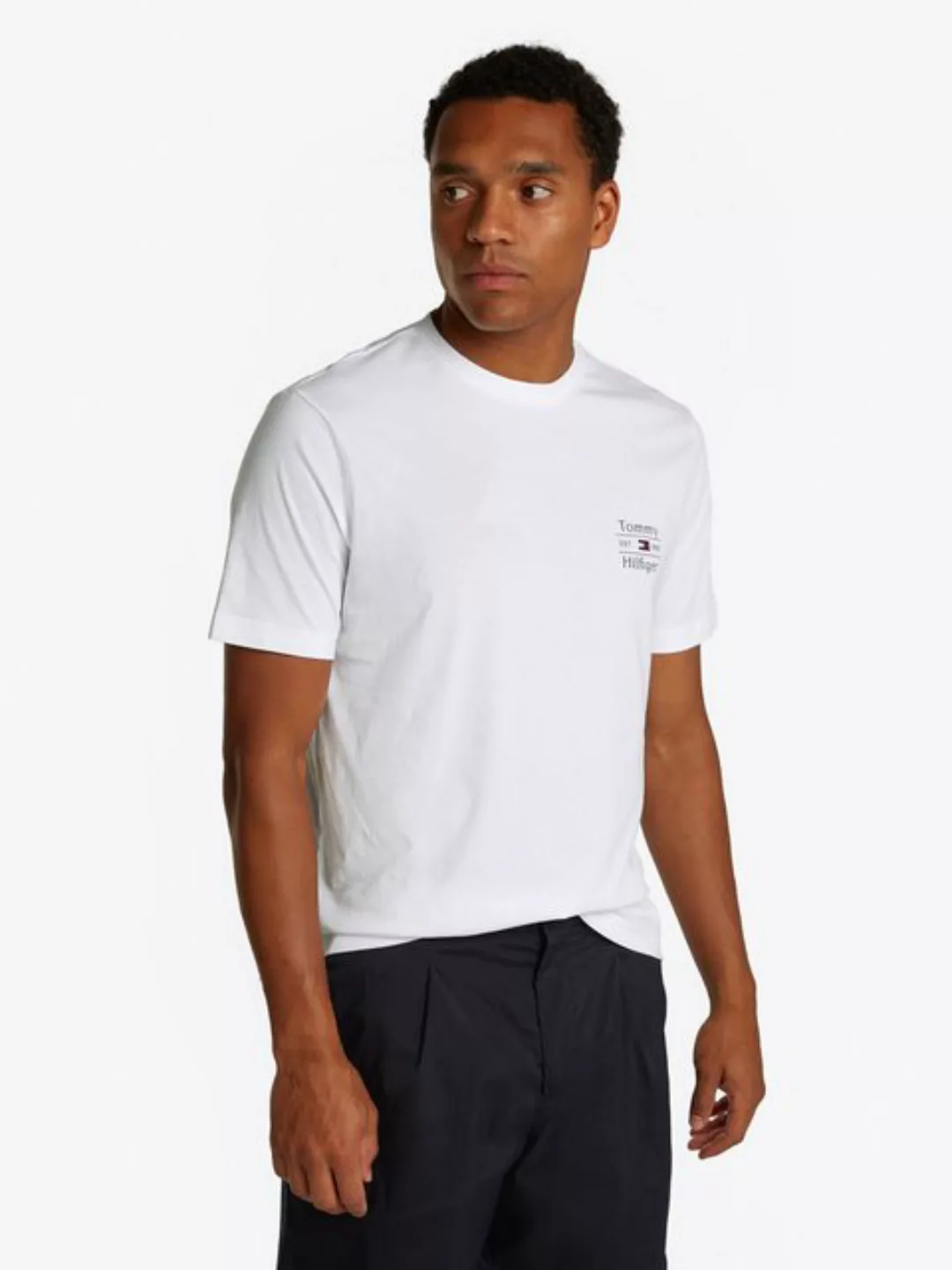 Tommy Hilfiger Rundhalsshirt HILFIGER STACK TEE günstig online kaufen