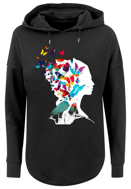 F4NT4STIC Kapuzenpullover Schmetterling Silhouette OVERSIZE HOODIE Print günstig online kaufen