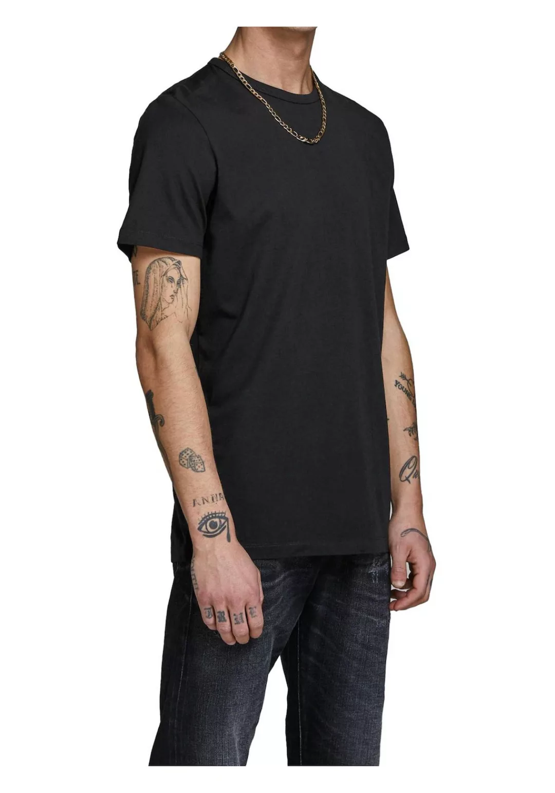 Jack & Jones Herren V-Neck T-Shirt JACBASIC 2er PACK - Regular Fit günstig online kaufen