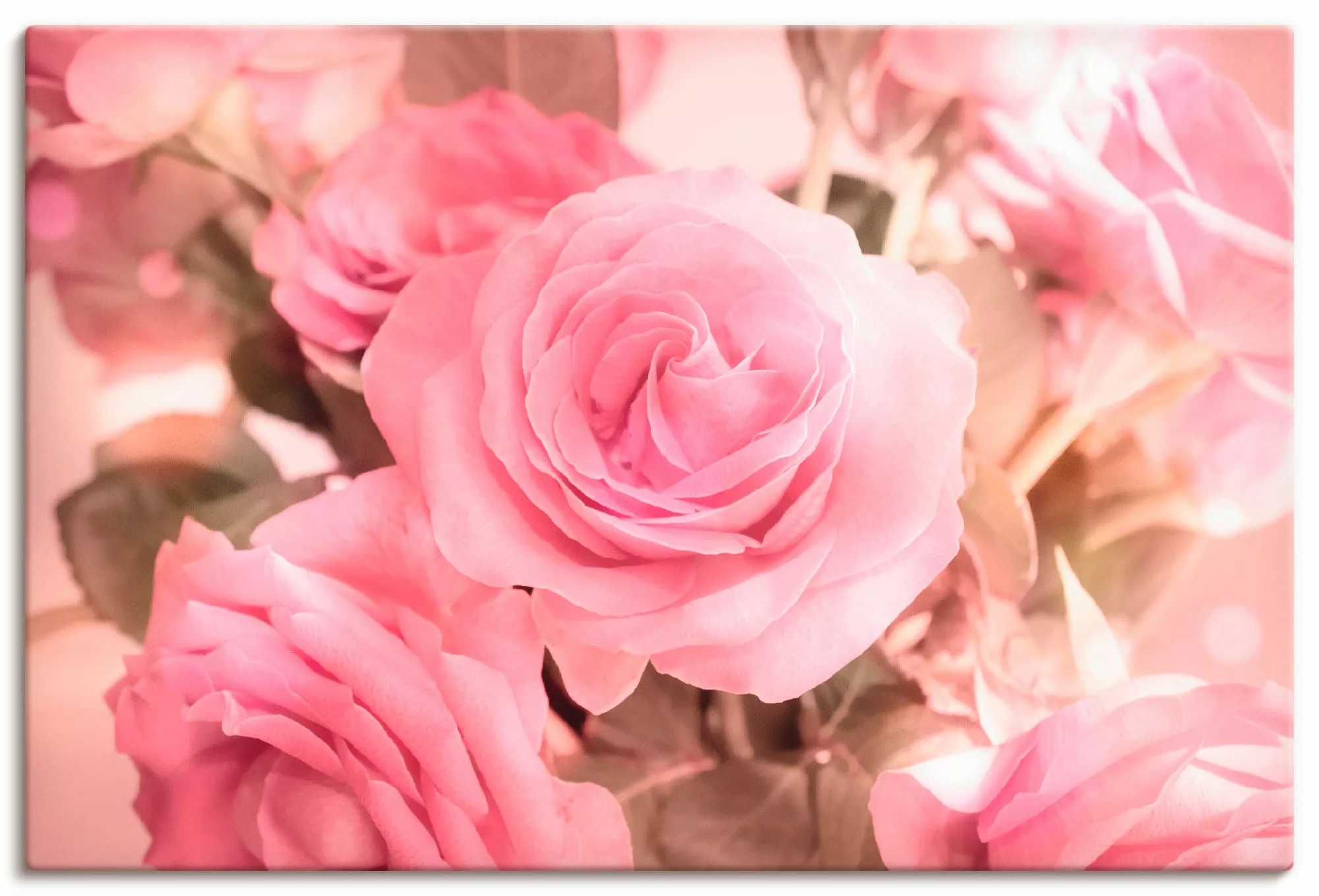 Artland Wandbild »Rosarosenbouquet«, Blumen, (1 St.) günstig online kaufen