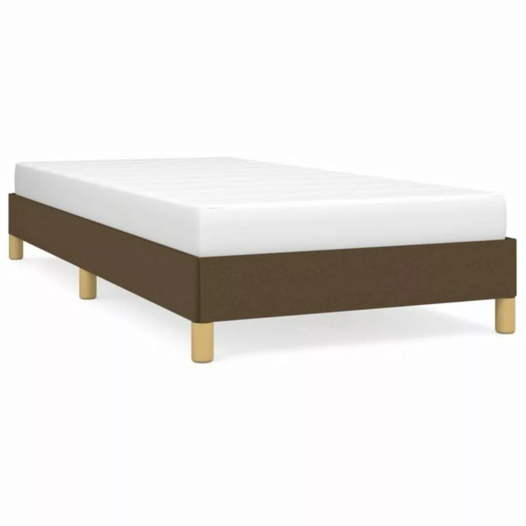 furnicato Bett Bettgestell Dunkelbraun 90x200 cm Stoff günstig online kaufen