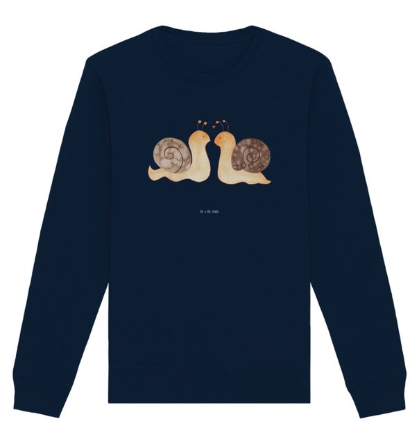 Mr. & Mrs. Panda Longpullover Größe XXL Schnecken Liebe - French Navy - Ges günstig online kaufen