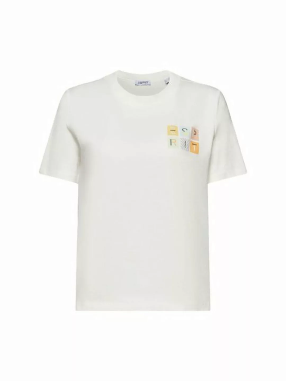 Esprit T-Shirt Jersey-T-Shirt mit Logo (1-tlg) günstig online kaufen