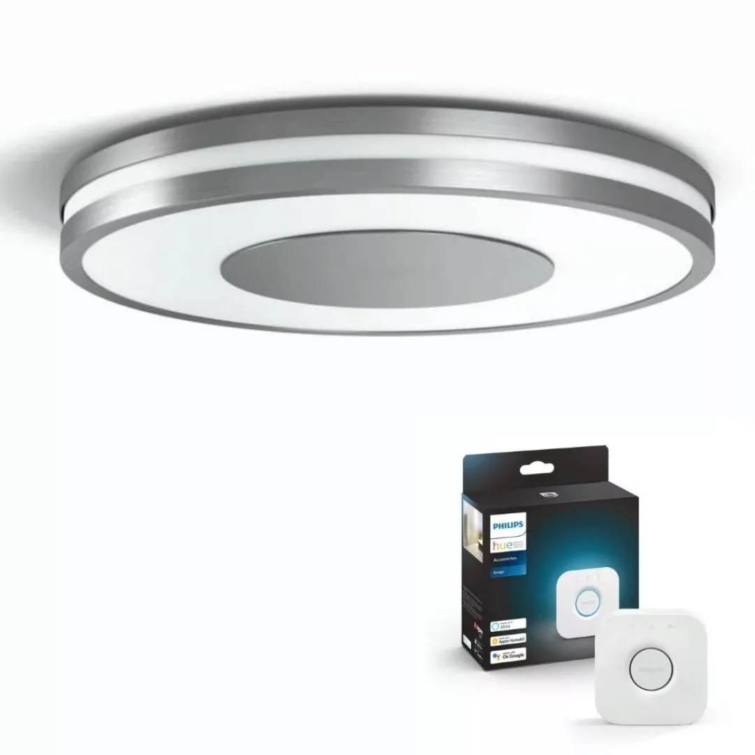 Philips Hue Bluetooth Deckenleuchte Being White Ambiance in Silber 22,5W 25 günstig online kaufen